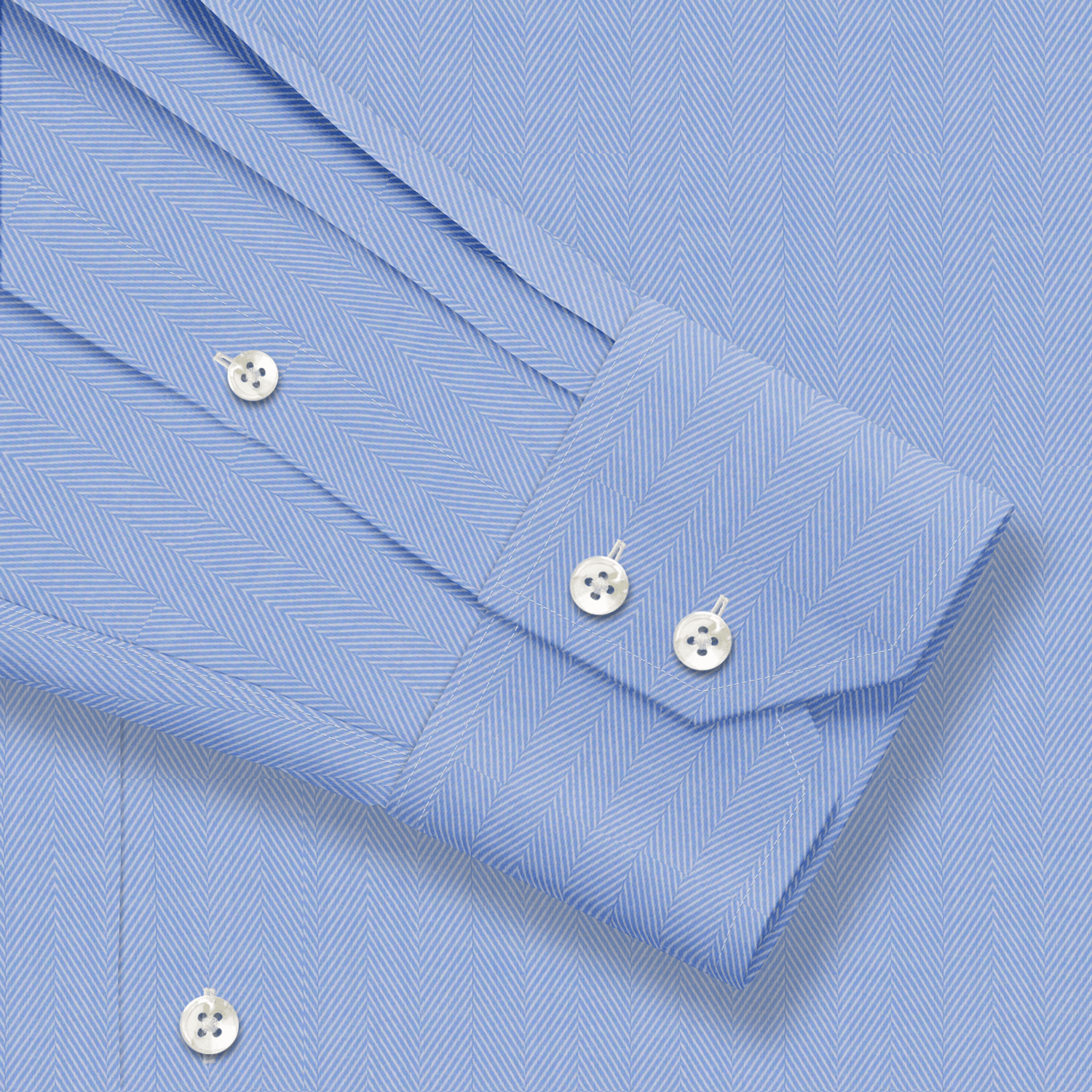 Blue Herringbone